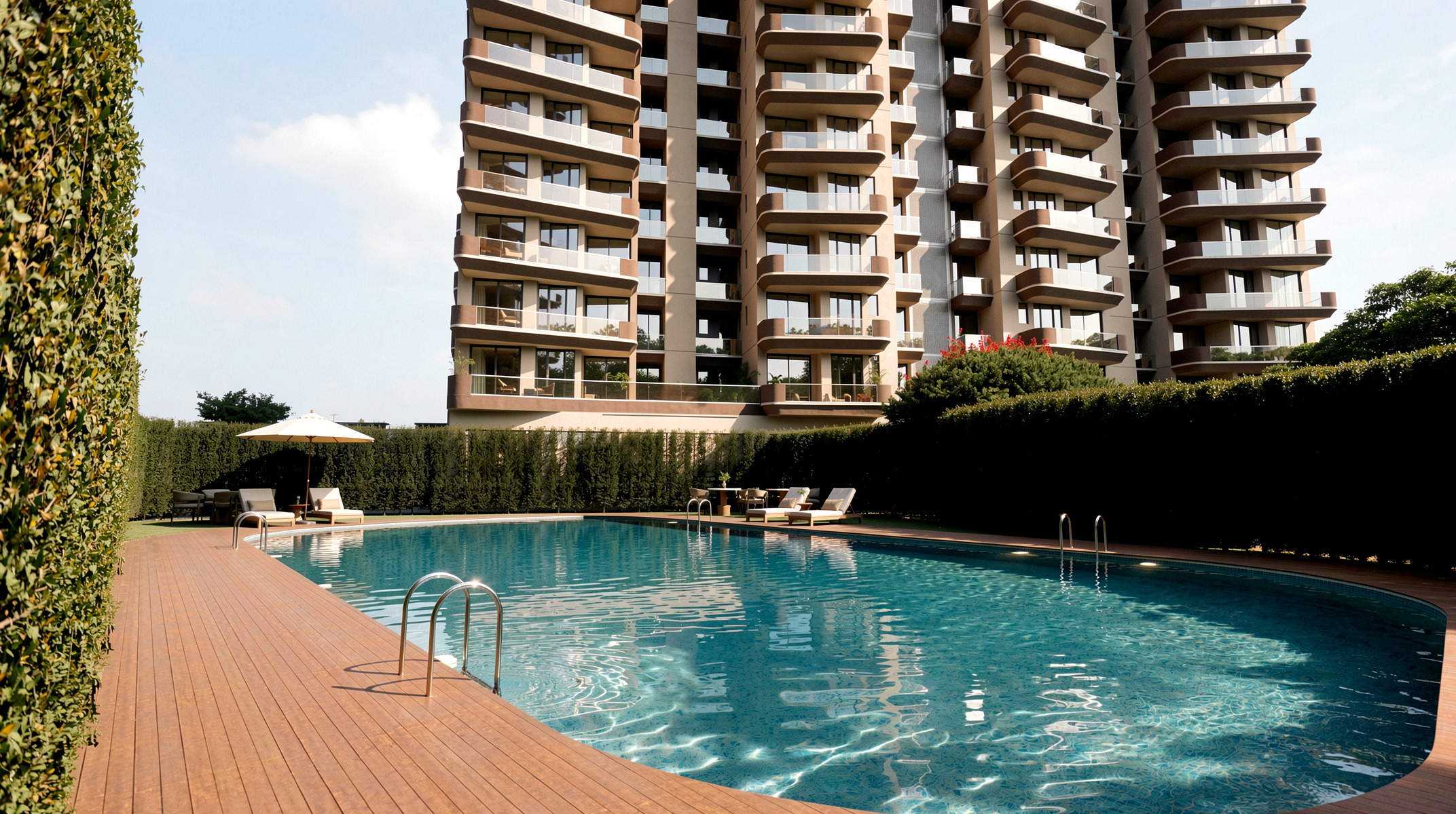 Serenia pool and landscaped residences