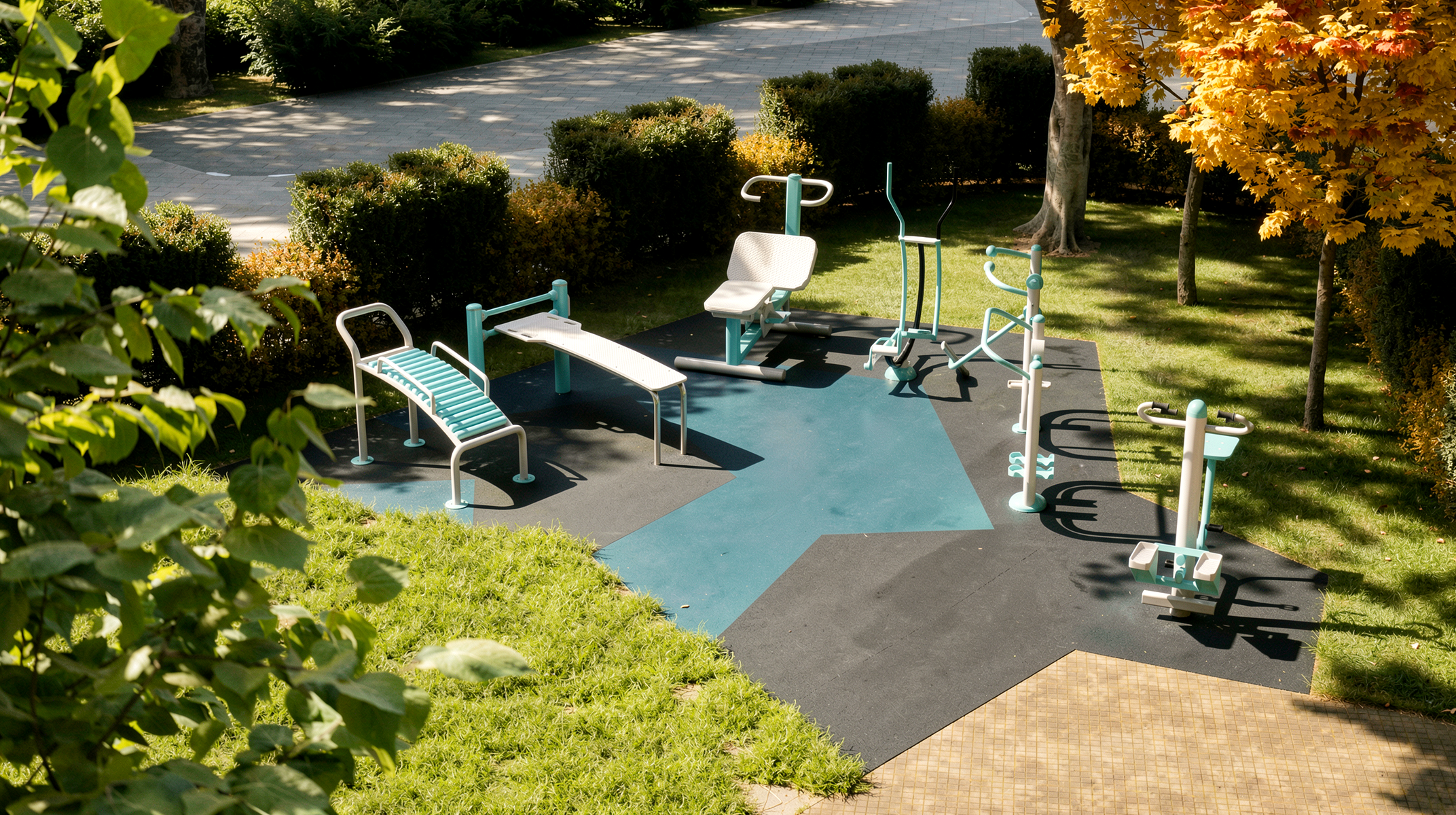 Wellness landscape and pool